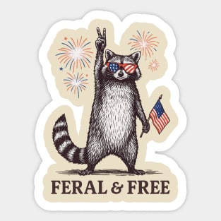Feral & Free Sticker